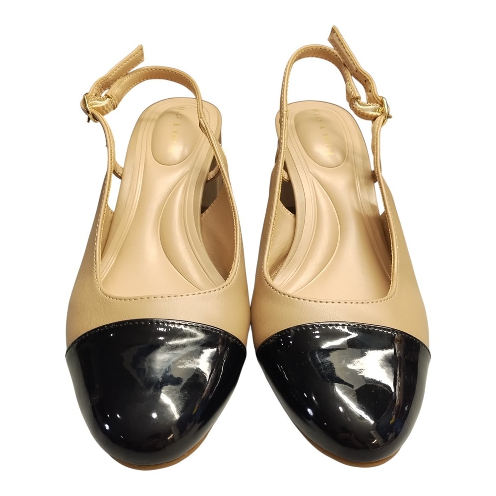 Kelly & Katie Eliana Slingback Pump Womens US 7M Brown Black Ankle Buckle Strap